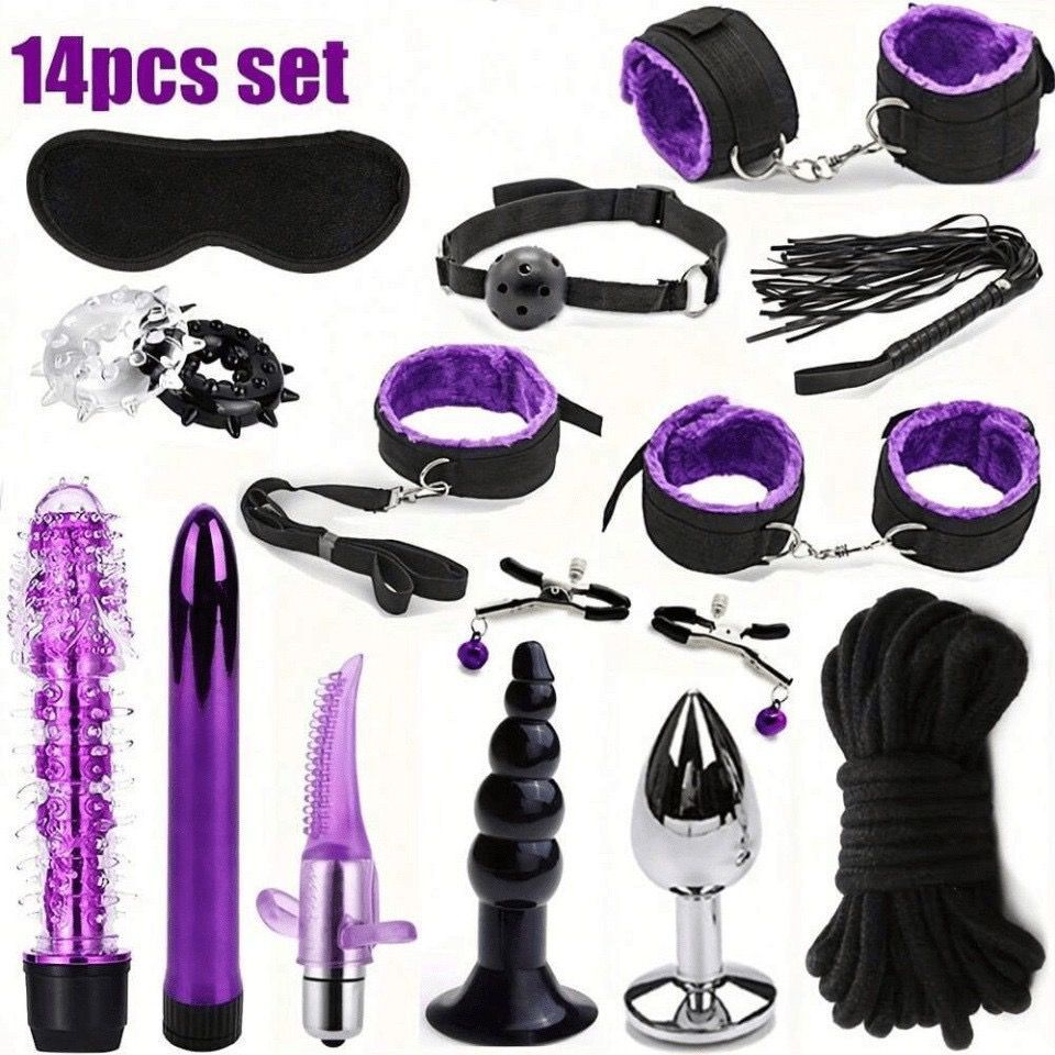 14-Piece Deluxe BDSM and Pleasure Kit for Couples