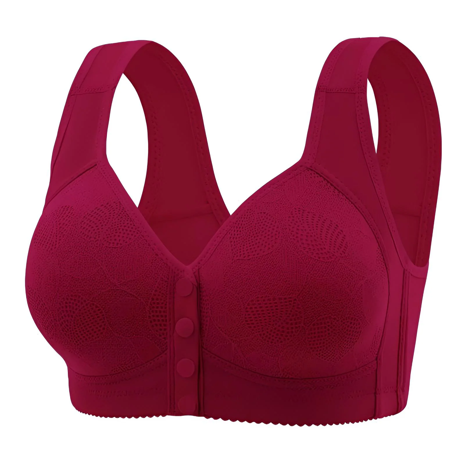 Front open button nursing bra for pregnant women